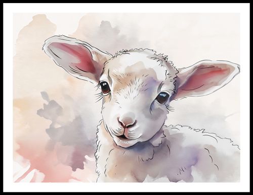 Plakat 80x60cm Mała Owieczka na Arena.pl