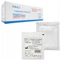 GAZIKI KOMPRESY JAŁOWE Z GAZY 7.5 x 7.5cm 150 szt.