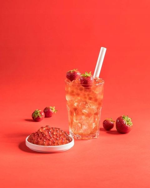 Kulki Bubble Tea Molekularny Kawior 2 KG TRUSKAWKA zdjęcie 4