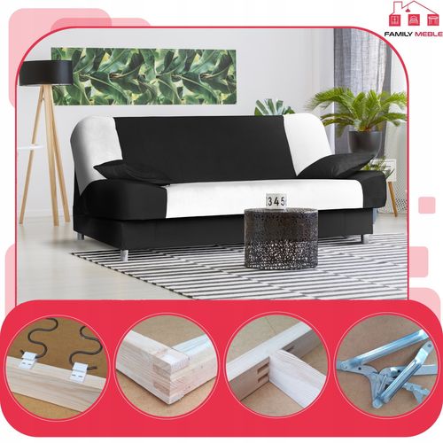 Kanapa sofa Sara Duo rozkładana wersalka spania bonell łóżko Family meble na Arena.pl