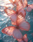 Plakat 50x65cm Świetliste Motyle