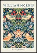 Plakat 70x100cm Design Strawberry Thief, Morris Vintage do Salonu