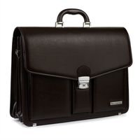 BELTIMORE torba skórzana eko teczka aktówka neseser V034 c.brązowa