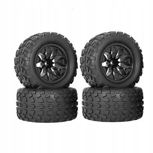 4x Koła i opony RC Dia 12.8cm 12mm Hex 1/10 Opony z kołem obręczy koła na Arena.pl