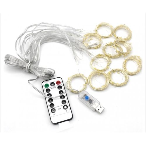 kurtyna świetlna lampki led 3x3m + uchwyty i programator na Arena.pl