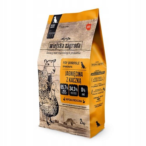 Wiejska Zagroda Jagnięcina z Kaczką 2kg chrupek S na Arena.pl