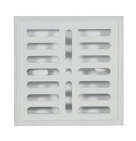 kratka metalowa malowana 14*14cm biała - kra 14*14 mi