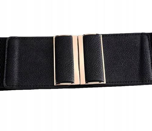 Pas Szeroki Czarny Damski Do Sukienki Elastyczny na Arena.pl