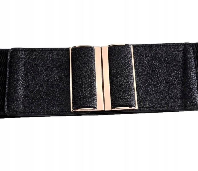 Pas Szeroki Czarny Damski Do Sukienki Elastyczny zdjęcie 5