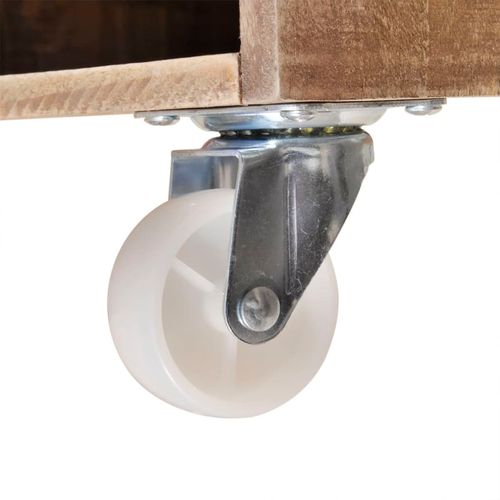 Szafka nocna z drewna w brązowym kolorze na Arena.pl