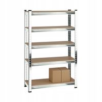 REGAŁ METALOWY MAGAZYNOWY NA WCISK WARSZTATOWY 5 PÓŁEK 180X90X40 CM