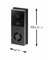 ZESTAW WIDEODOMOFONOWY JEDNORODZINNY ORNO XIARN OR-VID-MA-1079/B WI-FI RFID