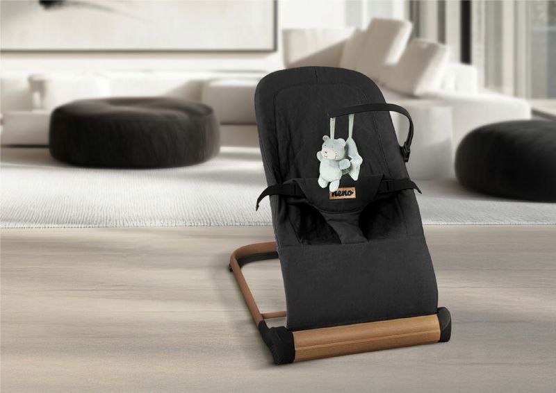 Leżaczek dla dzieci Nesso Dark Grey zdjęcie 2