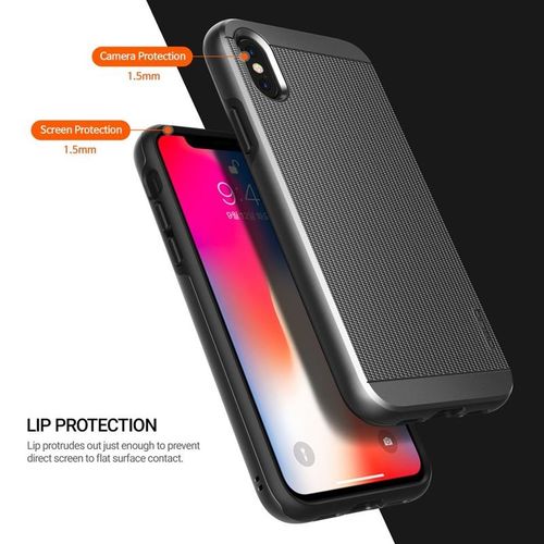 Obliq Slim Meta - Etui iPhone X (Titanium Black) na Arena.pl