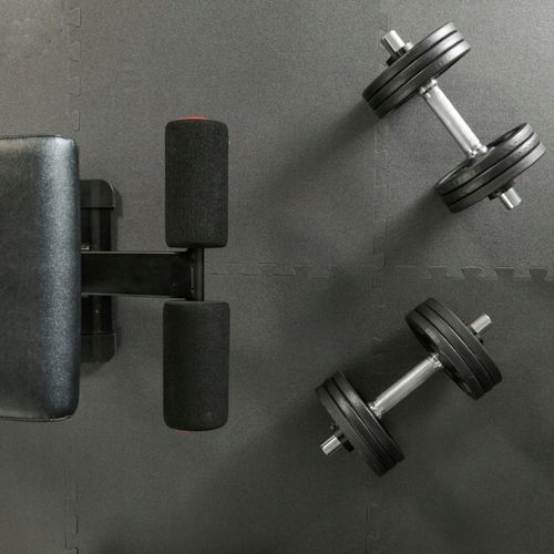 Mata piankowe puzzle pod sprzęt do ćwiczeń kwadratowe na siłownię prezent na Arena.pl