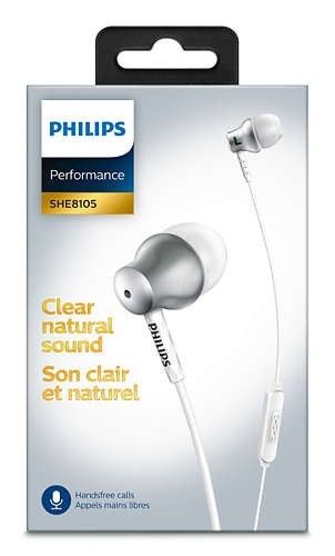 Philips SHE8105 srebrne mikrofon na Arena.pl