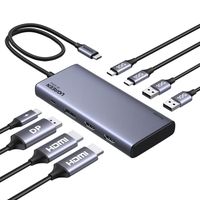 Hub USB-C Ugreen CM639 4K 60Hz 2xHDMI DP do laptopa