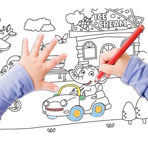 KOLOROWANKA SAMOPRZYLEPNA W ROLCE LATO MAPED CREATIVE zdjęcie 3