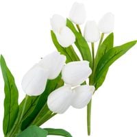 cv26805-2 tulipan bukiet tulipanów biały piękny jak żywy tulipany