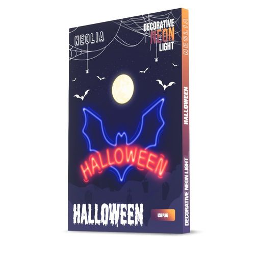 Neon PLEXI LED HALLOWEEN niebieski czerwony NNE17 Neolia na Arena.pl