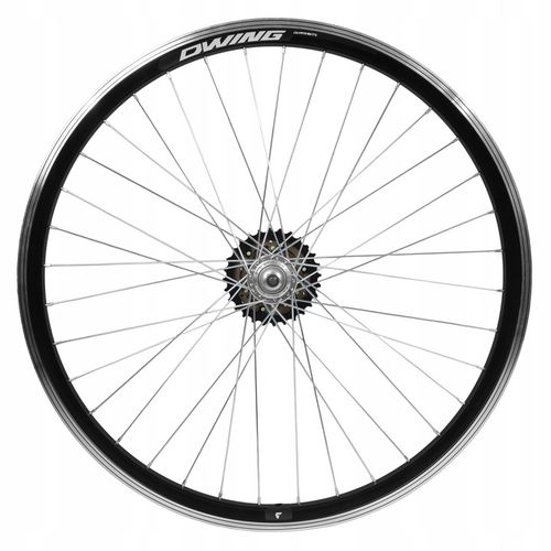 KOŁO ROWEROWE 26 CALI TYŁ TYLNE WOLNOBIEG 6 RZĘDOWY ALU V-BRAKE CZARNE na Arena.pl