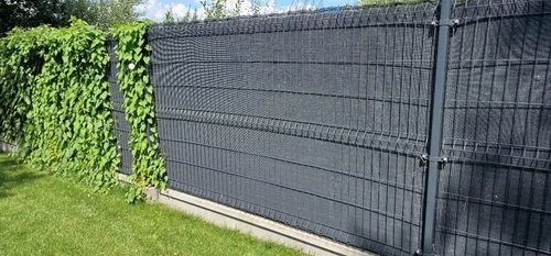SIATKA CIENIUJĄCA 95% OSŁONA 1,5x25m ANTRACYT MASKUJĄCA NA OGRODZENIE PŁOT na Arena.pl