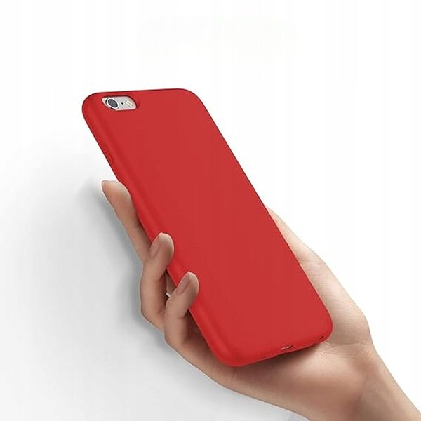 Etui Ochronne do iPhone 6S/6S Plus Silikonowe Czerwone zdjęcie 3