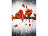 OBRAZ ROZDMUCHANE CZERWONE PĄKI MAKÓW