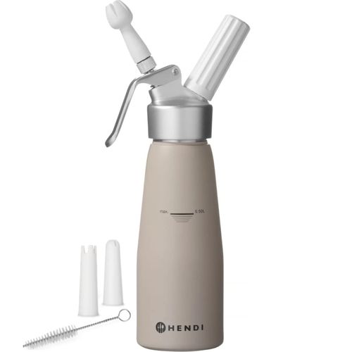 Syfon do bitej śmietany Taupe 0,5 L - Hendi 975893 na Arena.pl