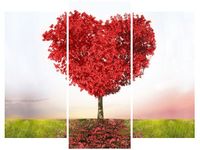 OBRAZ RED TREE OF LOVE CZERWONE DRZEWO