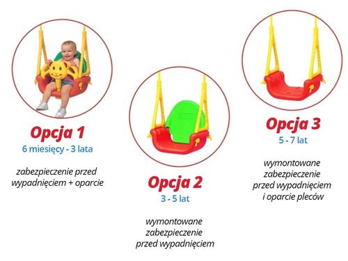 huśtawka kubełkowa 3w1 na Arena.pl