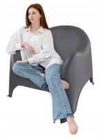 FOTEL OGRODOWY NOWOCZESNY Krzesło NA TARAS BALKON OGRODU LEKKI MOCNY 110kg