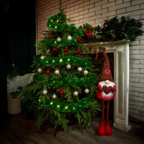 łańcuch led choinkowy zielony na baterie świąteczny na choinkę 6 metrów na Arena.pl