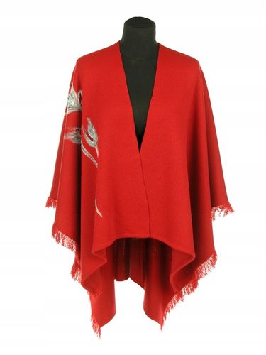 CZERWONE PONCZO Z HAFTEM R. UNI 42 - 48 50 52- 56 na Arena.pl