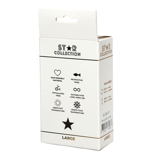 Star Collection - Pink Silicone Anal Plug L - Pink Stone na Arena.pl