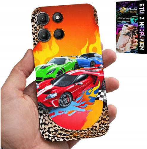ETUI DO MOTOROLA MOTO G15 - DLA DZIECI, SAMOCHODY WYŚCIGOWE + SZKŁO na Arena.pl
