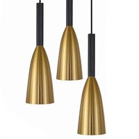 LAMPA wisząca SOLIN LP-181/3P GD Light Prestige metalowa OPRAWA zwis hygge kaskada złota czarna