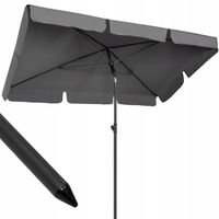 PARASOL BALKONOWY PROSTOKĄTNY NA BALKON ŁAMANY ANTRACYT OGRODOWY GRAFITOWY