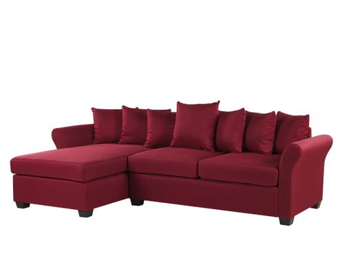 Narożnik prawostronny ciemnoczerwony VIKNA na Arena.pl