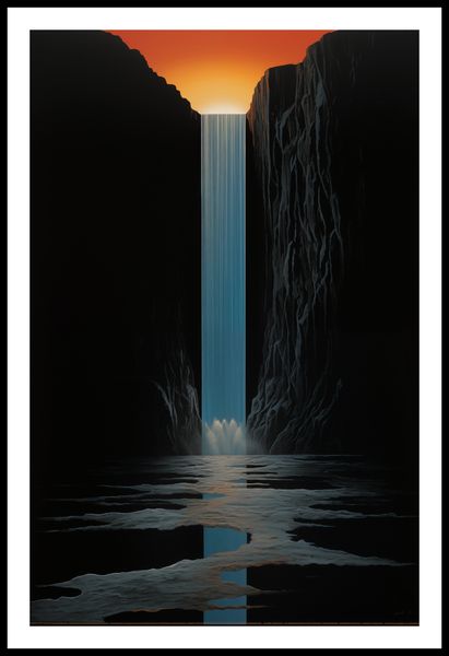 Plakat 53x81cm Wodospad Światła zdjęcie 3
