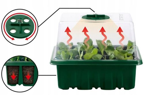 PARKSIDE 5x Zestaw do Uprawy Sadzonek LED 33 el. Timer 60 Miejsc, Akcesoria na Arena.pl