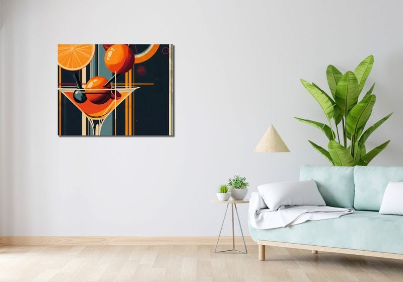 Obraz 90x70cm Koktajl w Stylu zdjęcie 2
