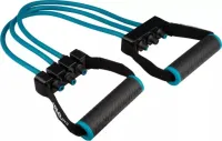 Ekspander gumowy do ćwiczeń fitness pilates regulowany AVENTO 8-24kg