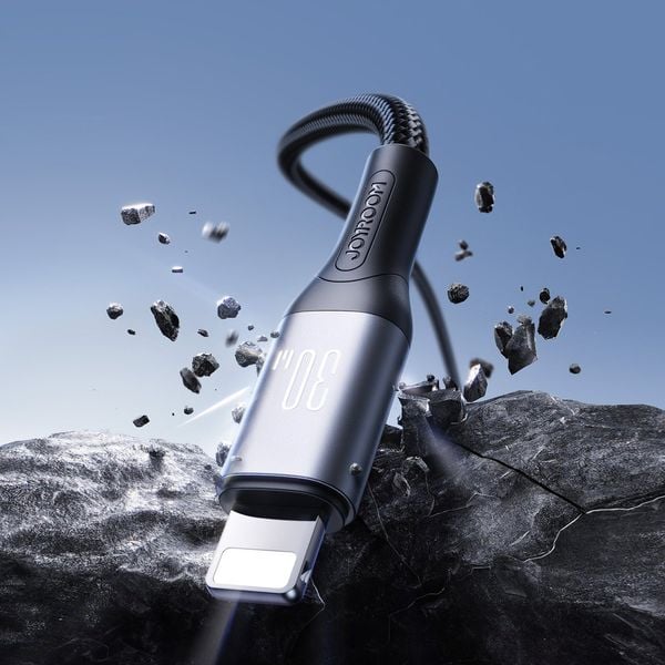 Kabel przewód USB-C - iPhone Lightning 30W 2m - czarny zdjęcie 4