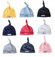 BAWEŁNIANE CZAPECZKI DLA NOWORODKÓW kolory supełek