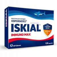 Iskial Max tran olej z rekina D3 na odporność 120 kapsułek