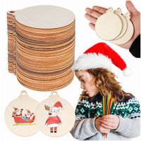 Bombki drewniane do malowania ZAWIESZKA 50SZT dla kreatywnych dla dzieci