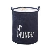 organizer, pojemnik na zabawki, kosz na pranie 40 x 50 cm granatowy