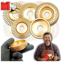 ZESTAW TARCZA DO RZEŹBIENIA W DREWNIE STRUGANIA TARNIK 3 x 100mm +85mm+75mm