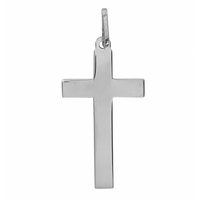 SREBRNY KRZYŻYK GŁADKI PRÓBA SREBRA 925 GRAWER GRATIS!